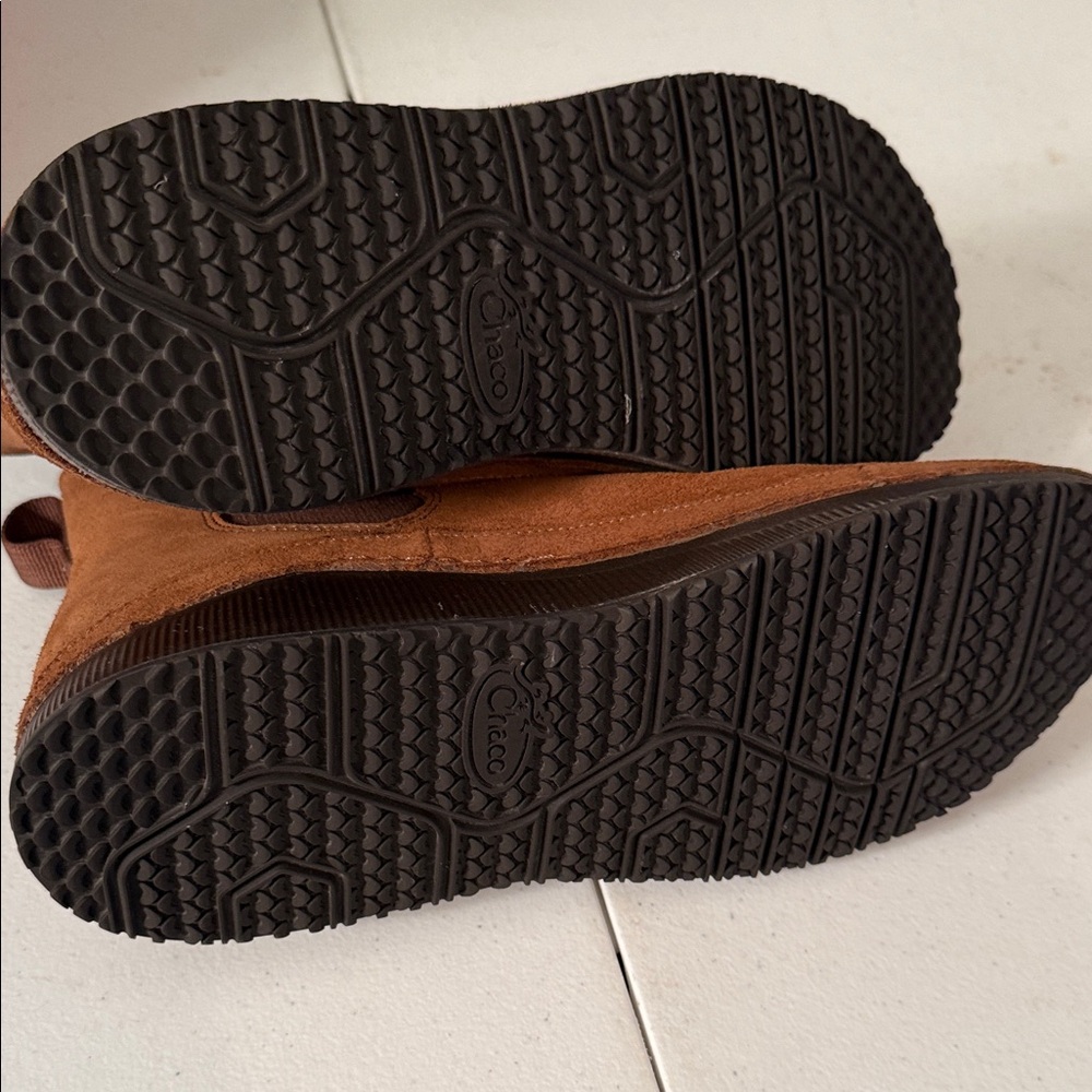 Chaco Women's Suede Ankle Booties - Chestnut - Picture 7 of 8